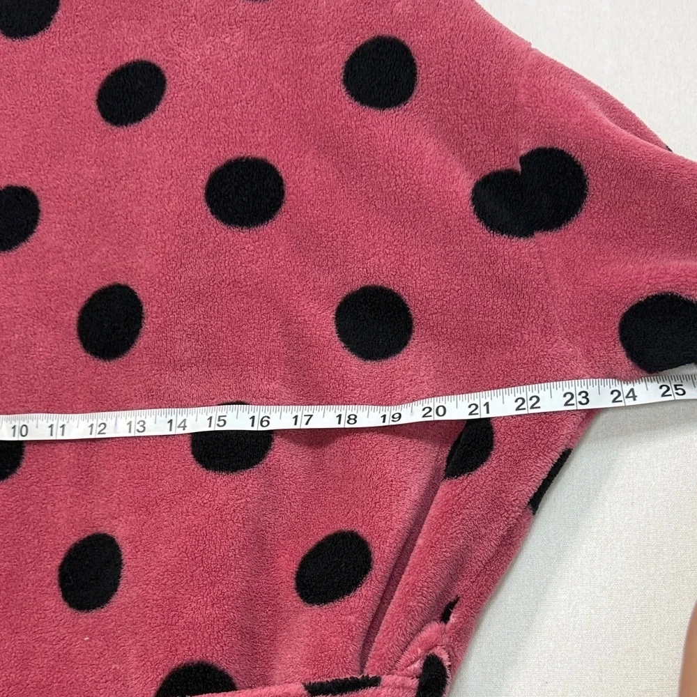 PINK Victoria's Secret Pink and Black Polka Dot Robe - Picture 6 of 6